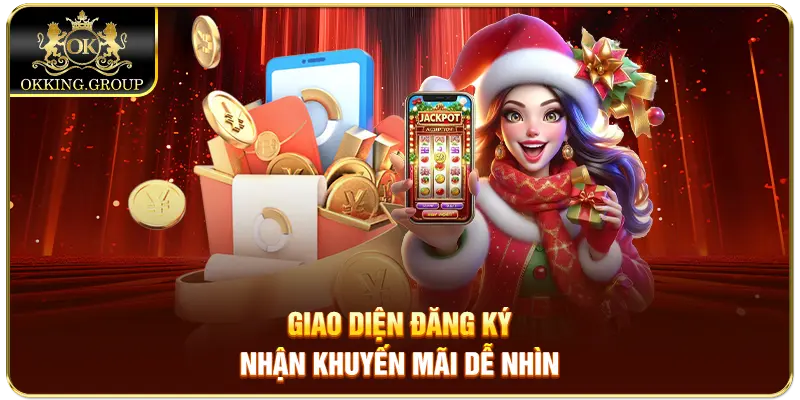 Giao diện đăng ký nhận khuyến mãi dễ nhìn